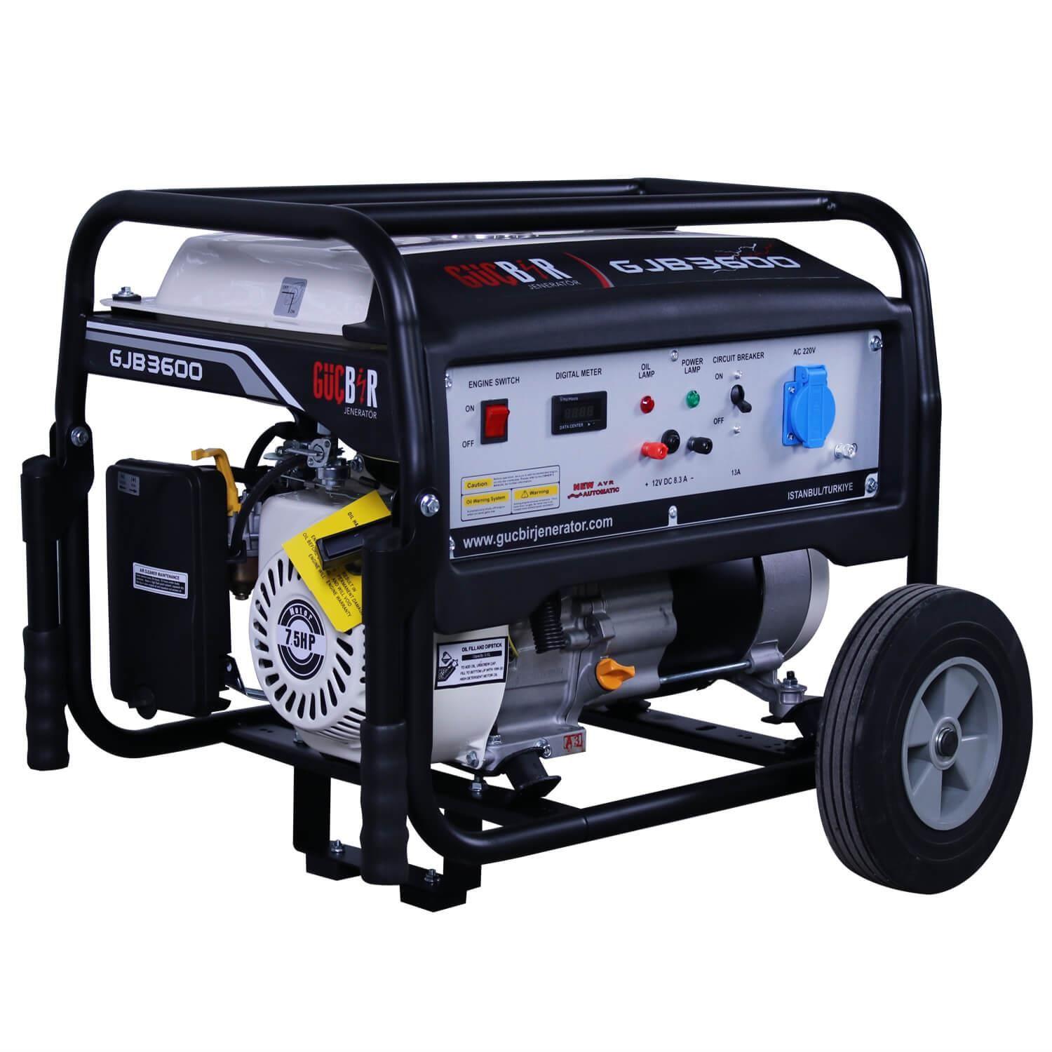 GJB3600E 3 kVA Benzinli Marşlı Portatif Jeneratör
