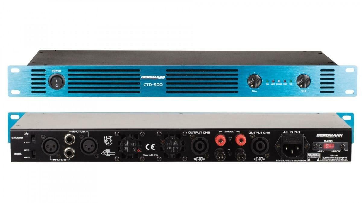 Bergmann CTD-300 -2x450W/4 Ohm D-Class Power Amfi