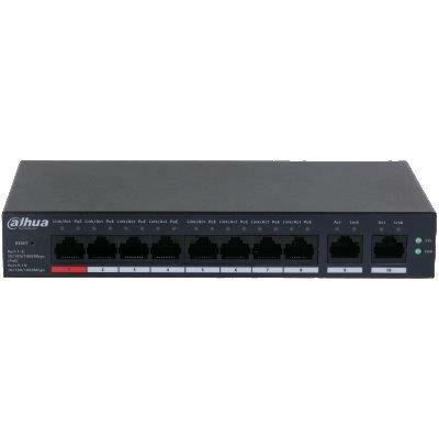 Dahua CS4010-8GT-110 8 Port 110W Poe 10/100 2x Rj45 Gigabit Uplink Cloud Yönetilebilir Gigabit PoE Switch
