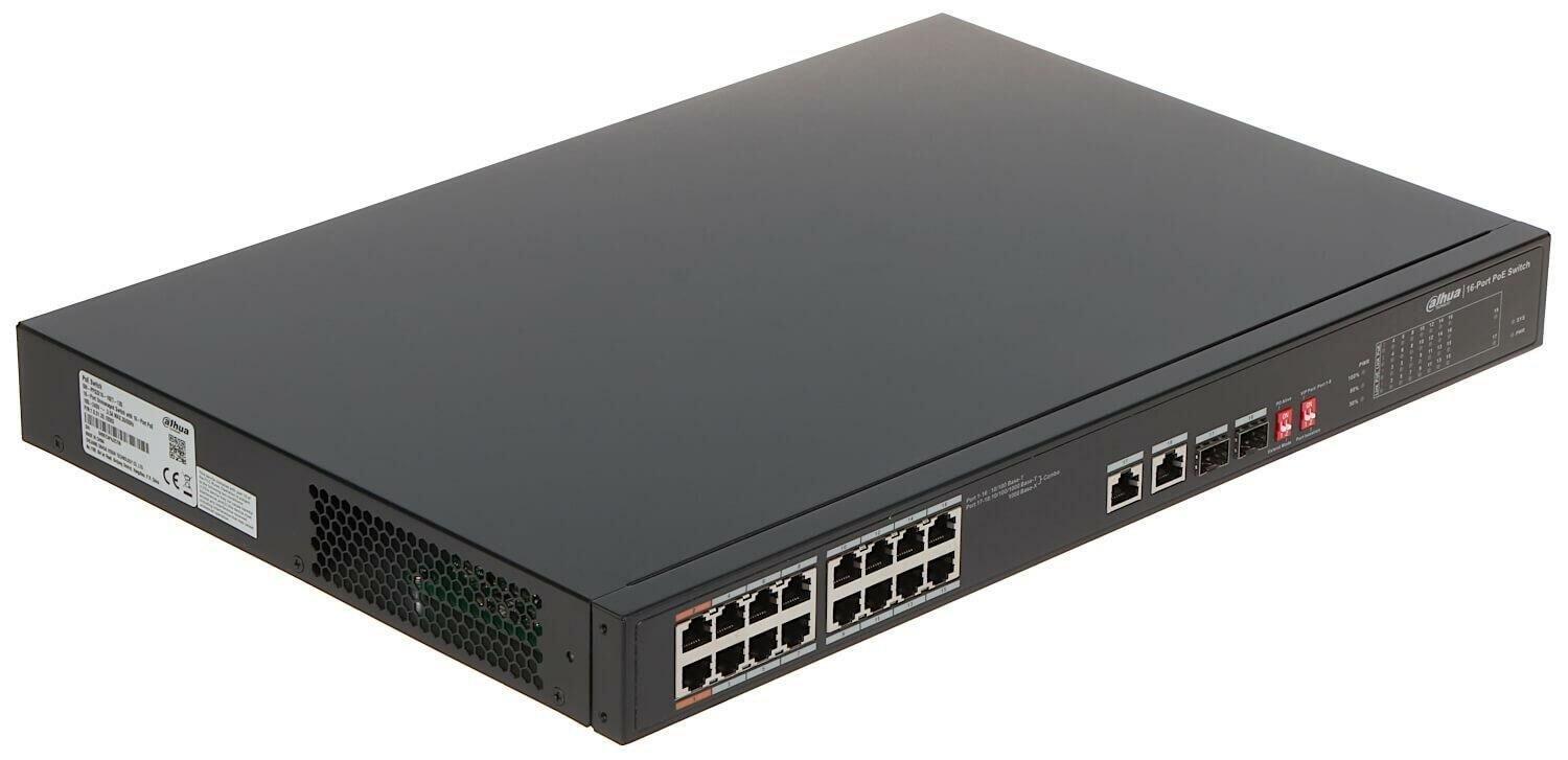 Dahua PFS3218-16ET-135 16 Port 135W 2Sfp Poe Switch