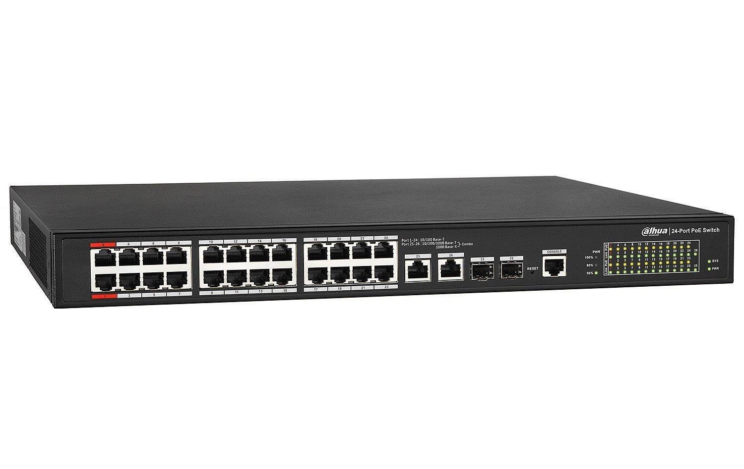 Dahua PFS4226-24ET-360 24 Port Yönetilebilir Gigabit Poe Switch