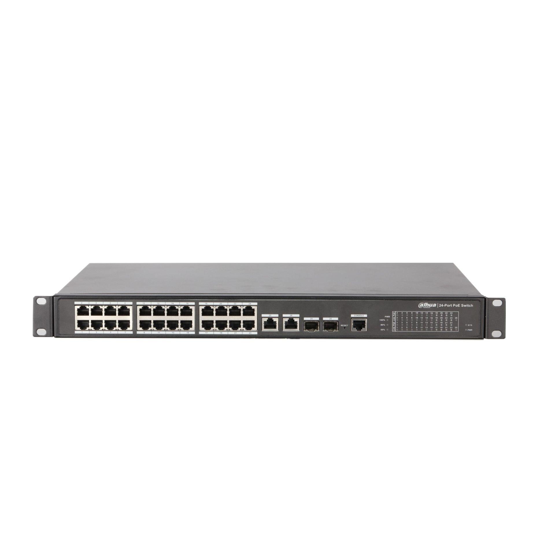 Dahua PFS4226-24ET-360 24 Port Yönetilebilir Gigabit Poe Switch