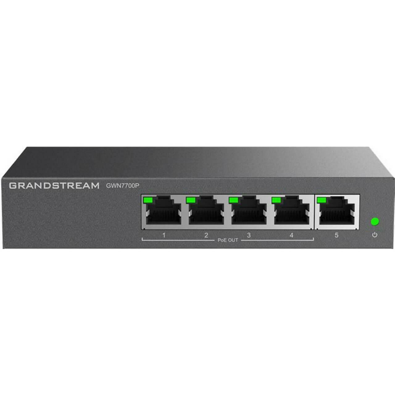 Grandstream GWN7700P 5 Port 4 Port POE Gigabit Poe Switch