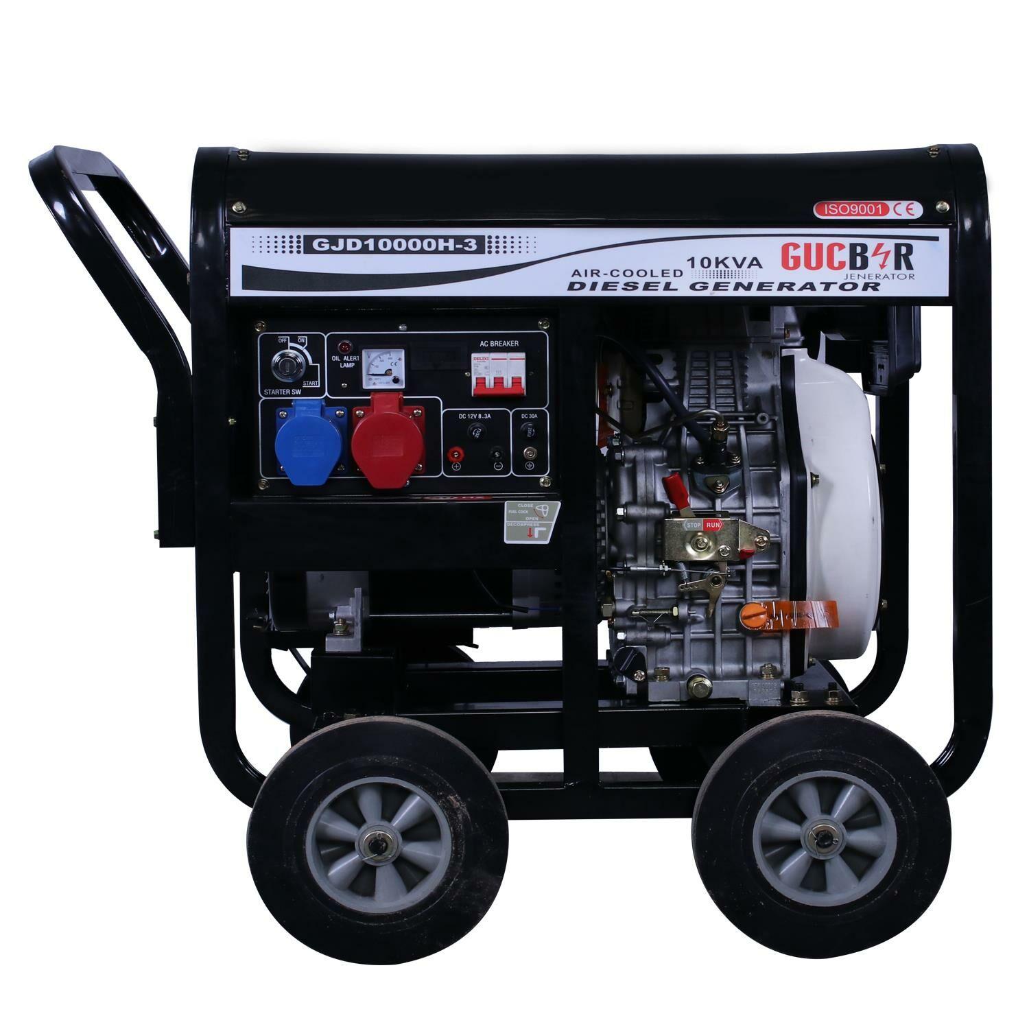 Güçbir GJD10000H-3 Dizel 10 Kva Trifaze Açık Tip Jeneratör