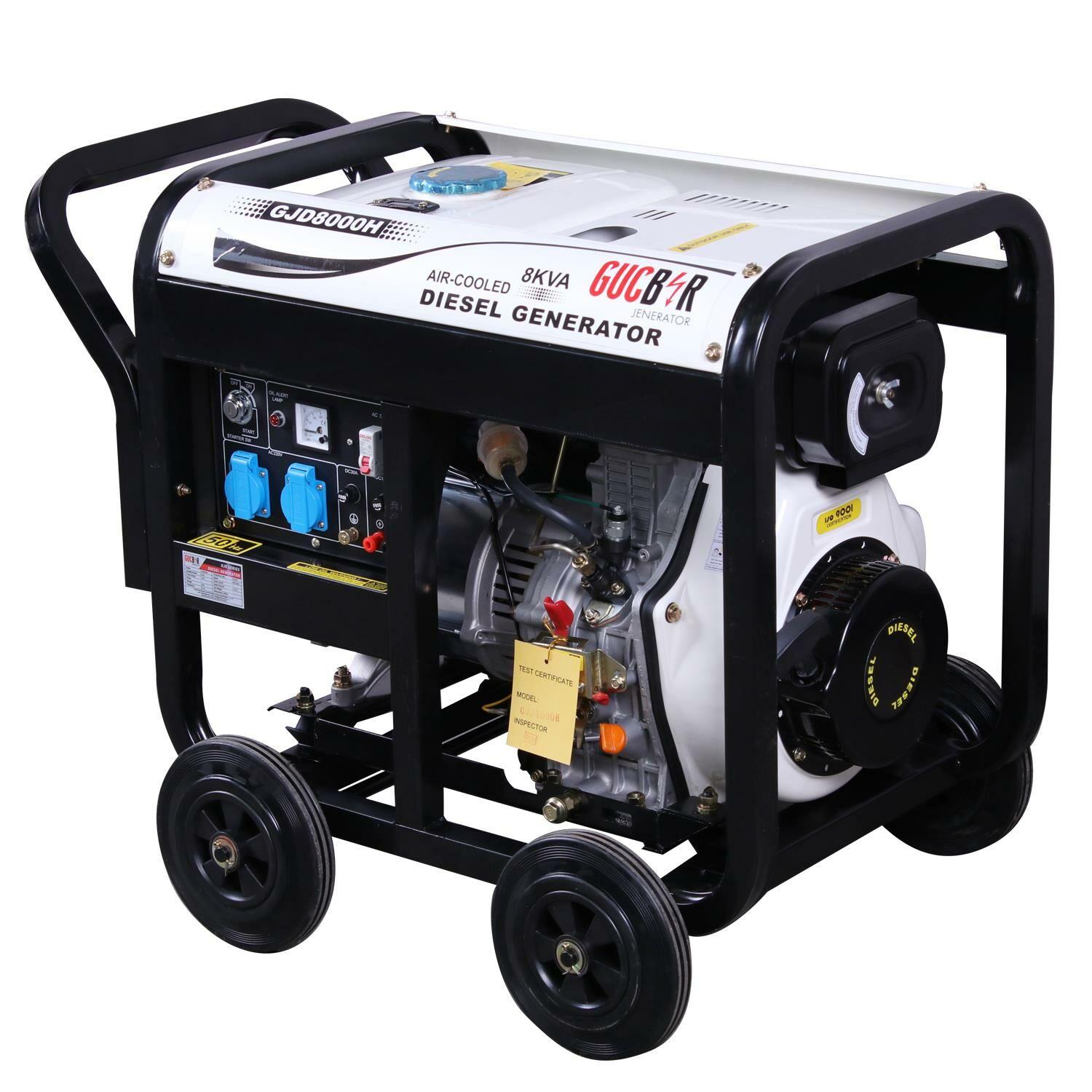 Güçbir GJD8000H 8 Kva Açik Tip Dizel Marşli Portatif Jeneratör