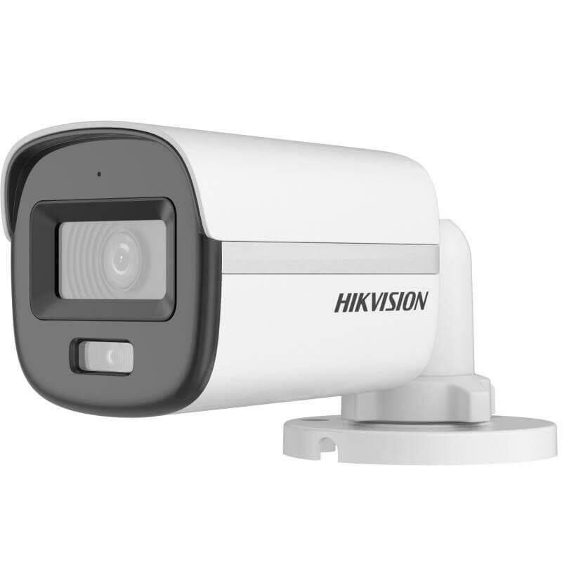 Hikvision DS-2CE10DF0T-LPFS 2 MP 2.8 Mm Sesli Colorvu Analog Bullet Güvenlik Kamerası