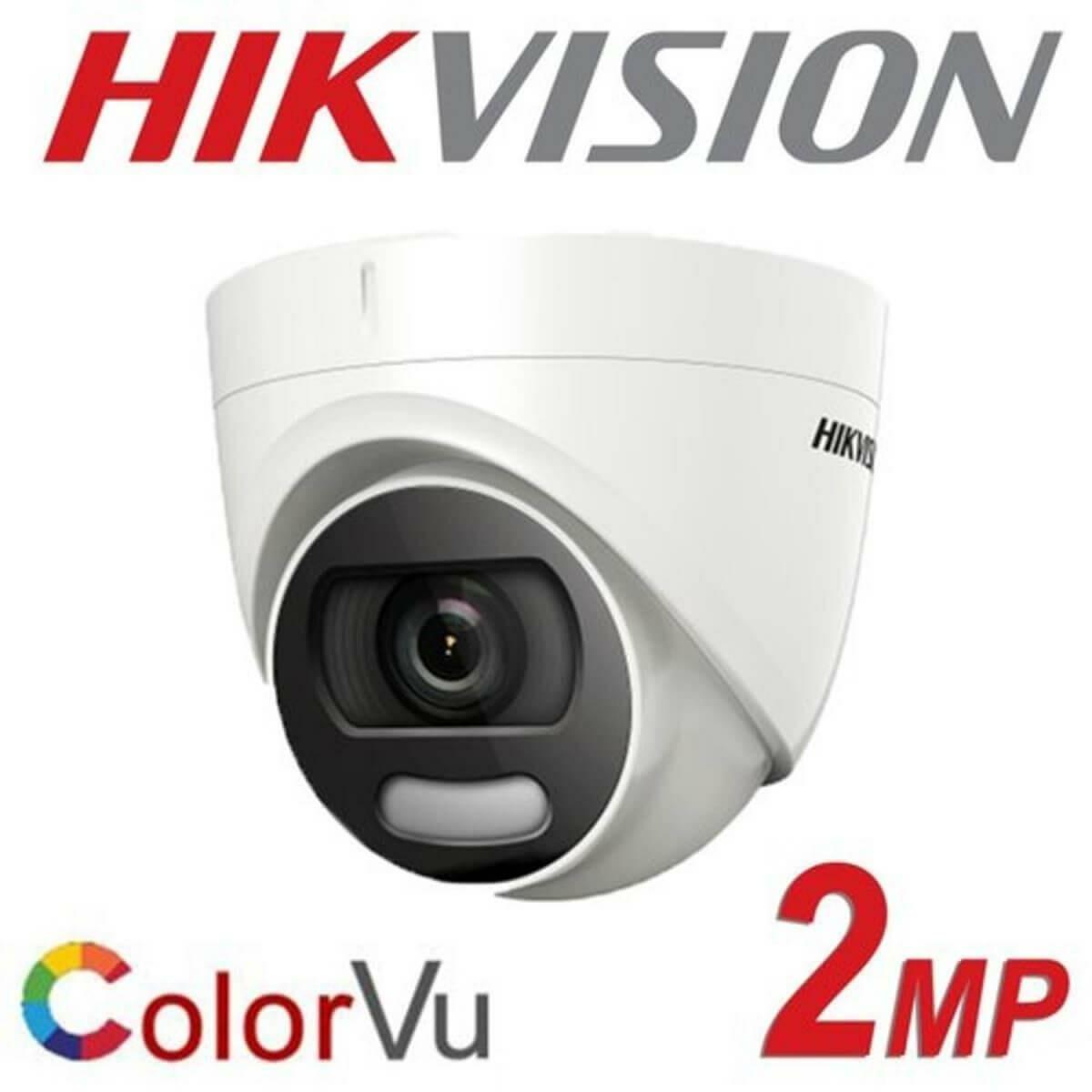 Hikvision DS-2CE70DF0T-PF TVI 2Mp 1080p 3.6 Mm Sabit Lensli Colorvu Ir Turret Güvenlik Kamerası