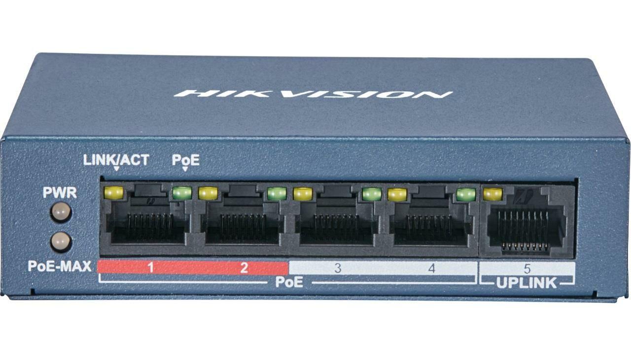 Hikvision DS-3E0105P-E/M(B) 4 Port Poe Switch
