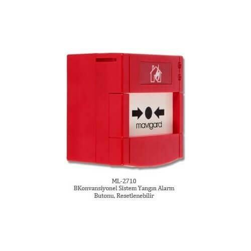 Mavili ML-2710 Konvansiyonel Yangın Alarm Butonu