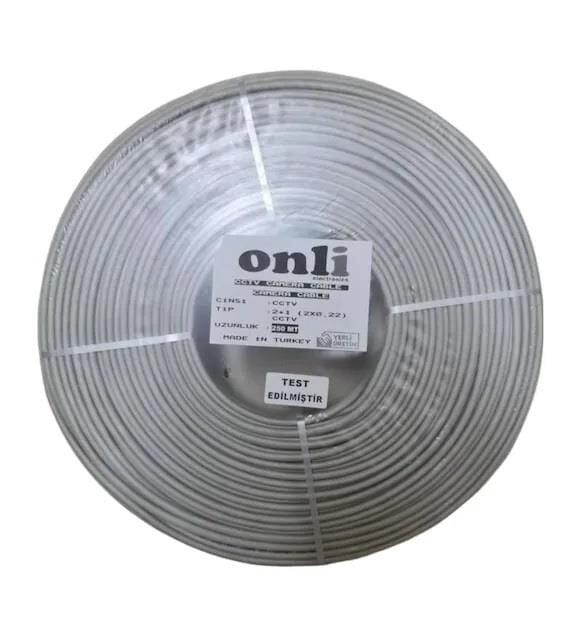 Onli Cctv 2+1 2x0,22 Mm Kamera Kablosu 250 Metre