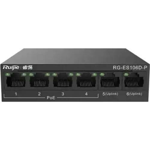Ruijie Reyee RG-ES106D-P 4Port Poe Yönetilemez Switch