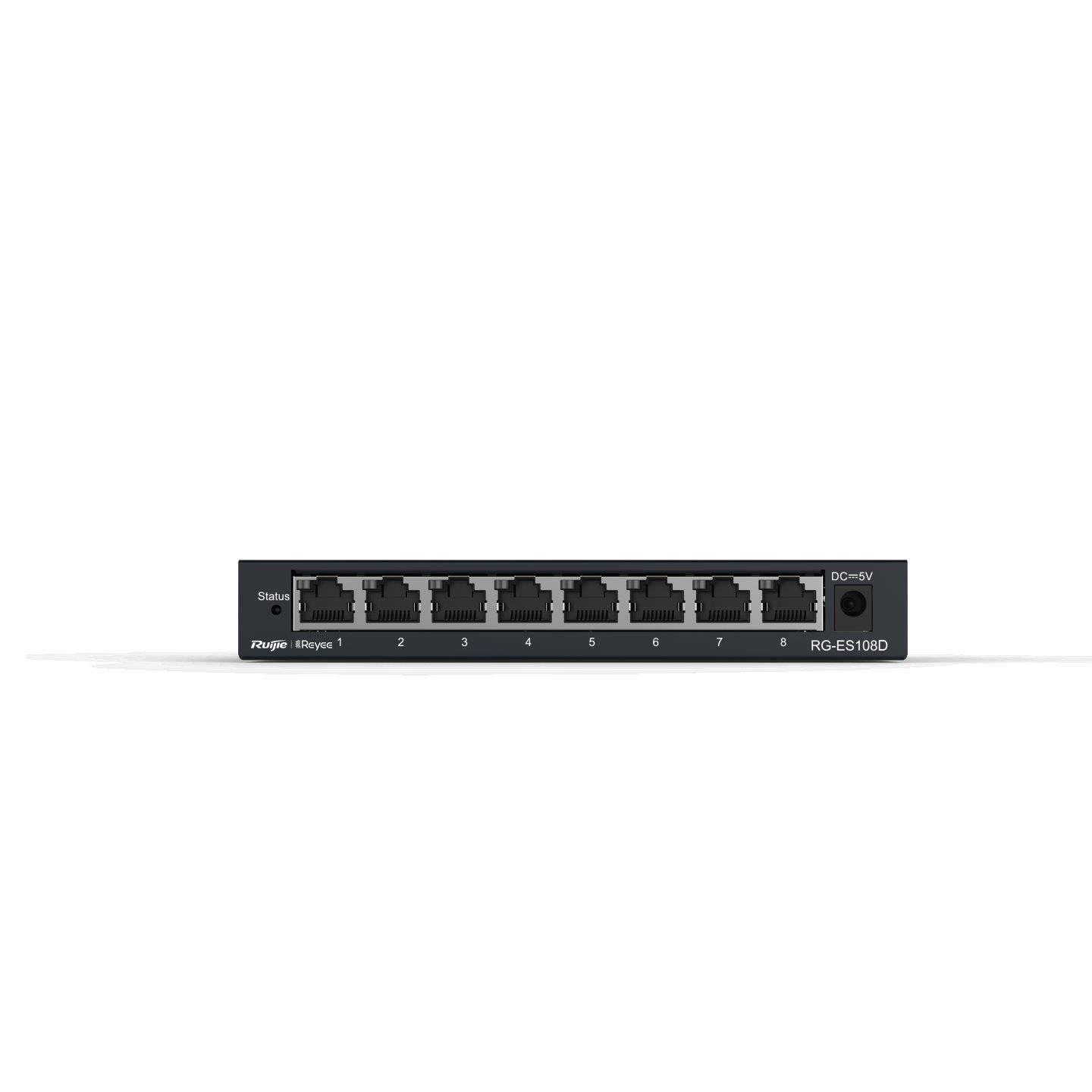 Reyee RG-ES108D 8 Port 10/100Mbps Metal Kasa Switch
