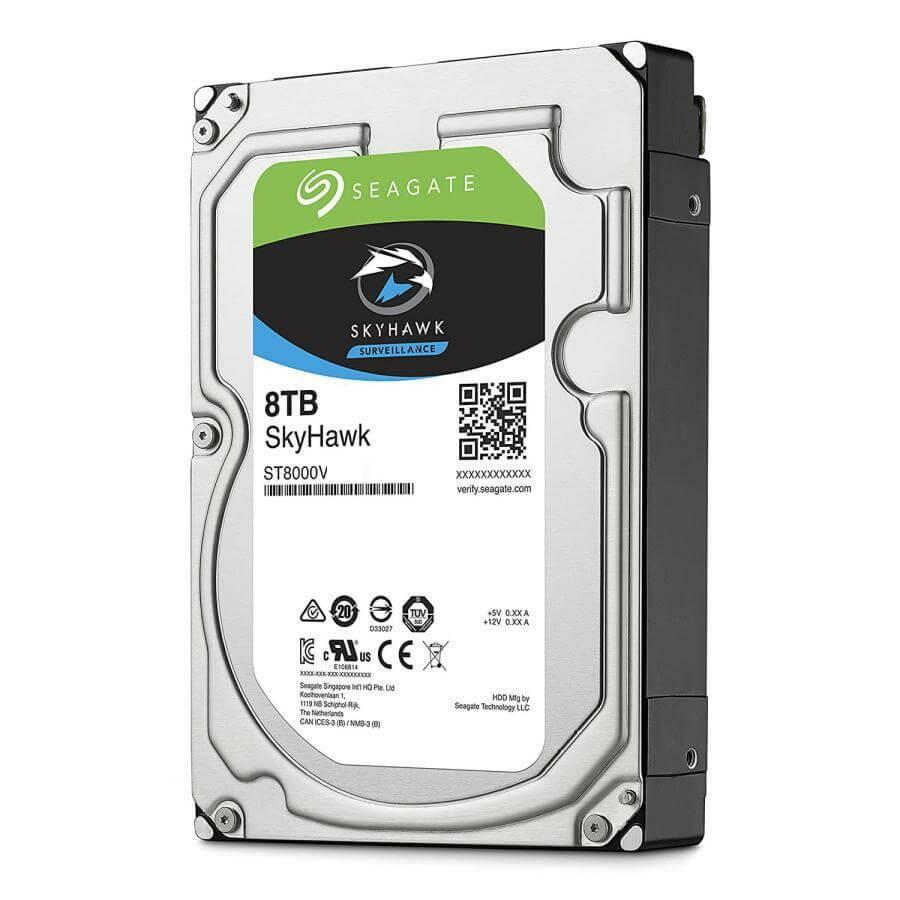 Seagate 3.5" 8 TB Skyhawk ST8000VX009 5400 RPM GüvenlikHard Diski