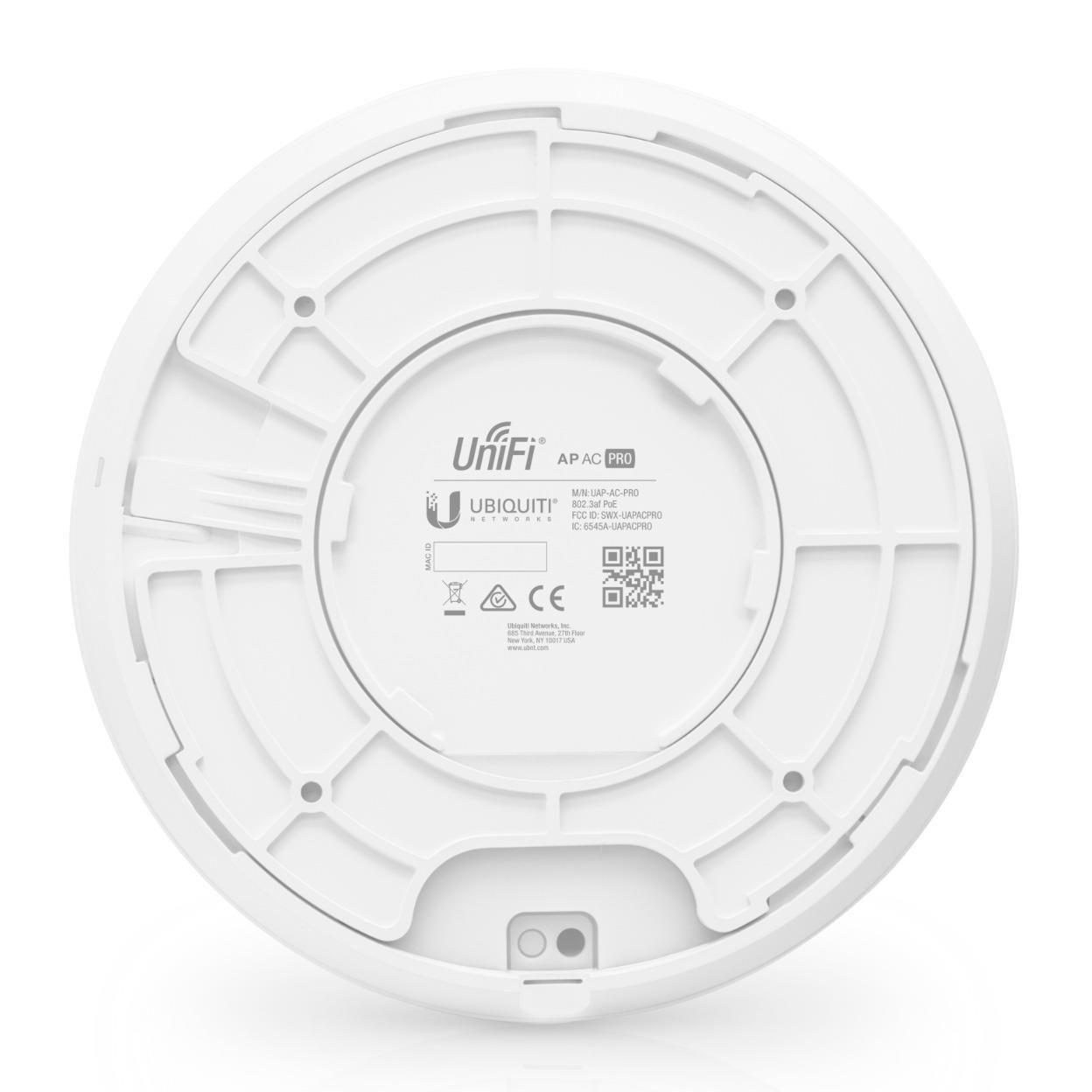 Unifi UAP-AC-PRO 2 Port Gigabit 2.4-5 Ghz Dual Band 3x3 Mimo Access Point