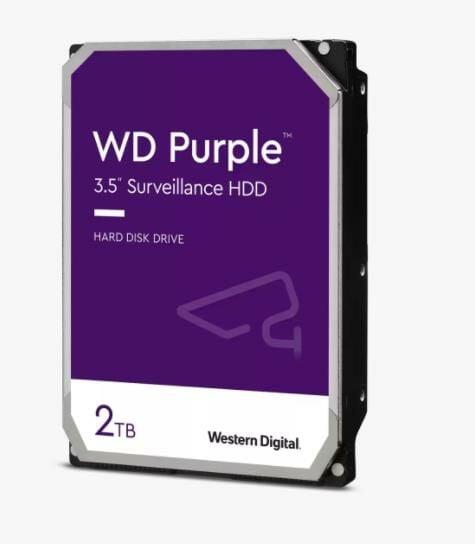 WD Purple WD22PURZ 2TB 3.5″ 7x24 Güvenlik Diski