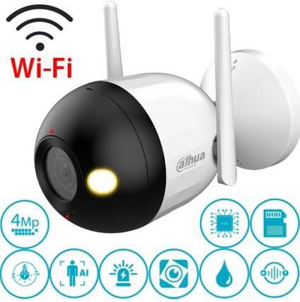 Dahua F4C-PV Bullet 4 MP 2.8mm Wi-Fi Akıllı Dual Işık Bullet Güvenlik Kamerası